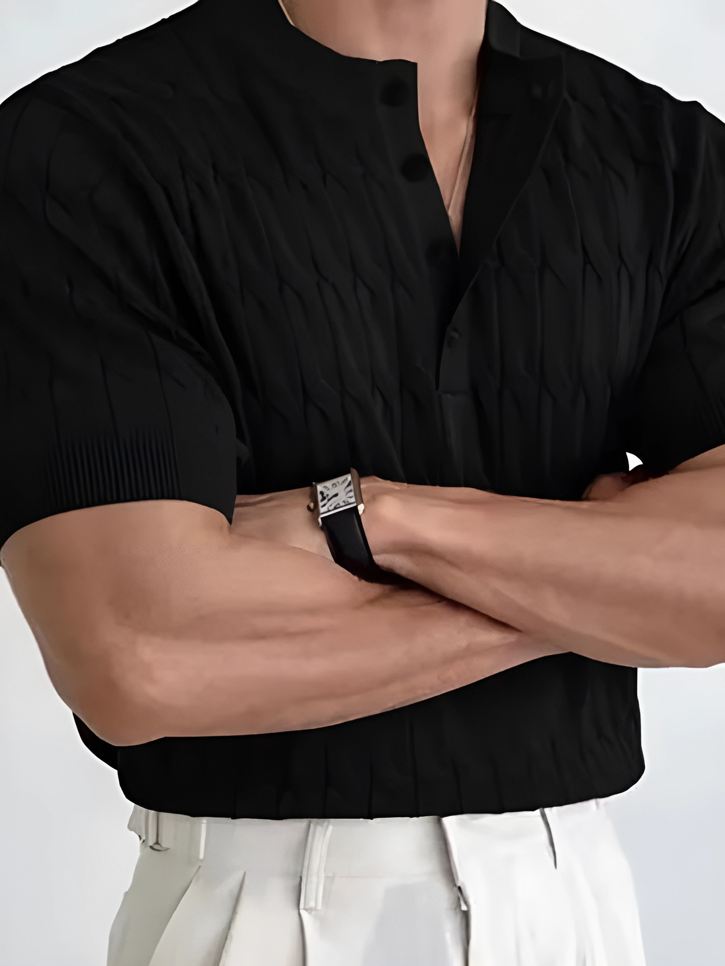 Desiderio : Chemise à patte de boutonnage